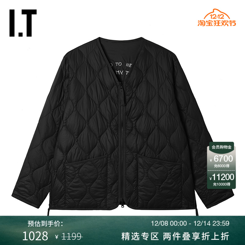 ITTAION两面穿羽绒服复古日系