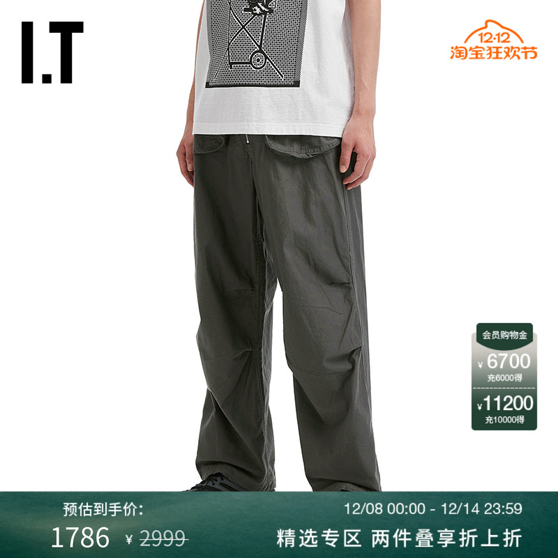 ITC.E宽松工装裤长裤潮酷有型