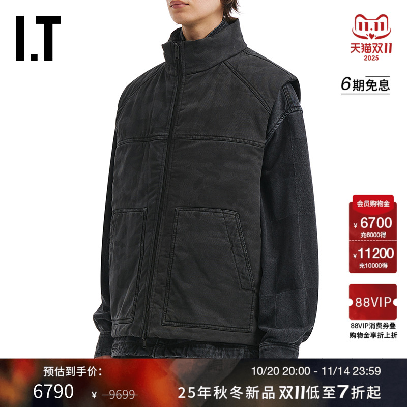 ITJUUN.J立领拉链马甲