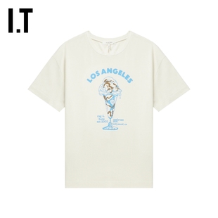 T恤新款 bone女装 短袖 36PT03XP 青春甜美甜品图案印花半袖 rag