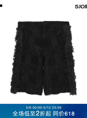 IT CDG COMME des GARÇONS HOMME PLUS男羊毛短裤时髦质感直筒裤