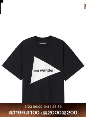 IT and wander女装宽松短袖T恤新款简约酷感logo装饰半袖9FD076MQ