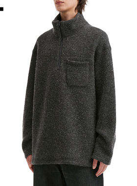 IT ENGINEERED GARMENTS男装针织上衣新款半拉链立领毛衣5PS015MP