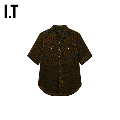 ITNEEDLES豹纹短袖衬衫