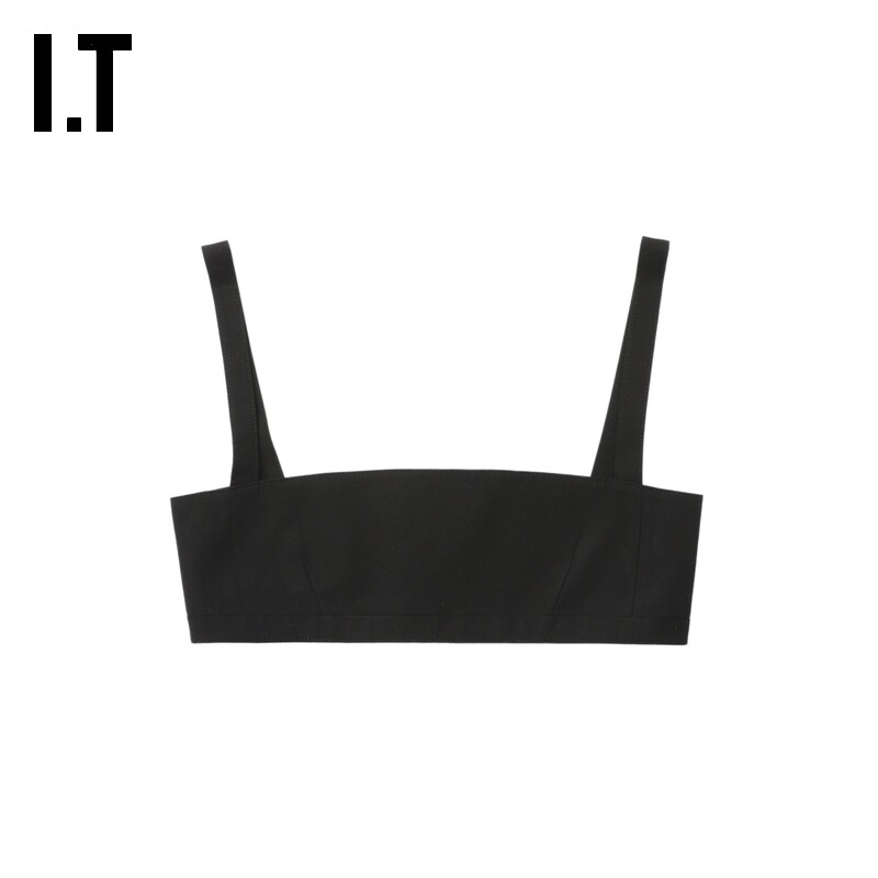 IT We11Done女装短款吊带上衣新款性感辣妹露脐胸衣背心115WBKXM