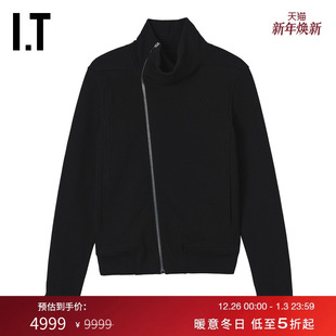 斜拉链卫衣新款 Owens男装 酷感潮流纯色高领外搭272JTCMP Rick