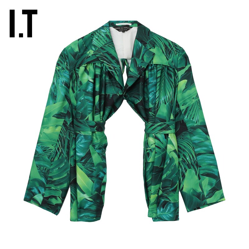 IT CDG COMME des GARCONS HOMME PLUS男装西装夹克满印开襟外套