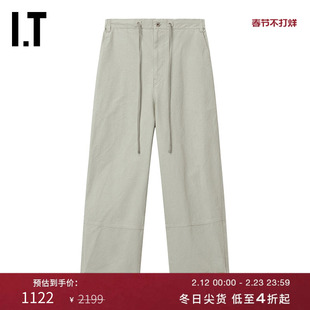 IT LOW CLASSIC女装宽松休闲裤长裤新款随性时尚直筒裤PT07E1XP