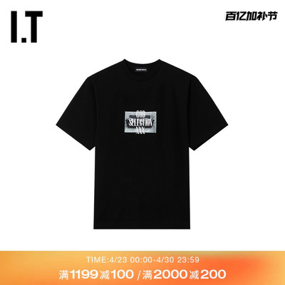 IT GOD SELECTION XXX男装宽松短袖T恤新款潮流时尚半袖26ST11MQ