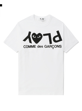 IT CDG PLAY COMME des GARCONS川久保玲情侣logo装饰圆领短袖T恤