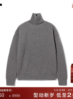 IT Ann Demeulemeester女装高领针织衫新款都市感宽松毛衣14K25XL