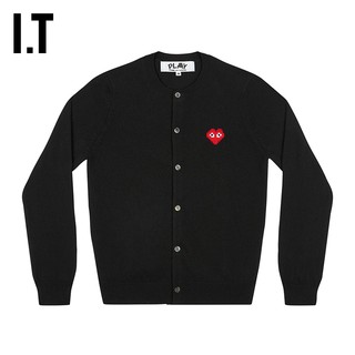 IT CDG PLAY COMME des GARCONS川久保玲INVADER联名女装针织开衫