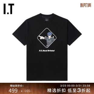 蓝色监狱联名系列男装 BRISTOL 短袖 T恤新款 圆领半袖 F.C.REAL