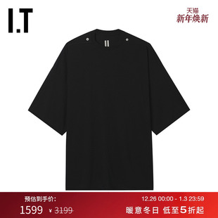 圆领短袖 Owens男装 T恤新款 简约基础款 3JAES2MP 纯色半袖 Rick