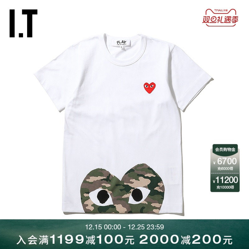 PLAYCOMMEdesGARCONS短袖T恤