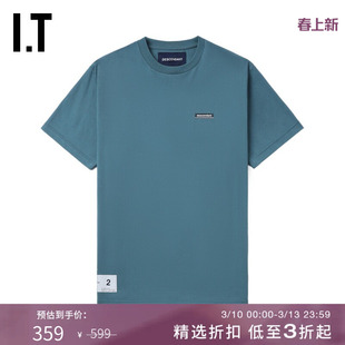 IT DESCENDANT男装宽松短袖T恤新款休闲日系图案装饰半袖STM10SMN