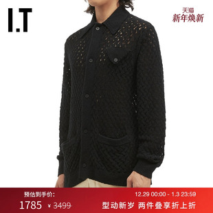 新款 镂空翻领针织开衫 ARCHIVES男装 复古质感宽松针织外套 TOGA