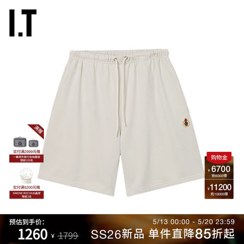 ITHERITAGEFLOSS纯色运动裤短裤