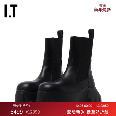 ITRickOwens厚底中筒靴