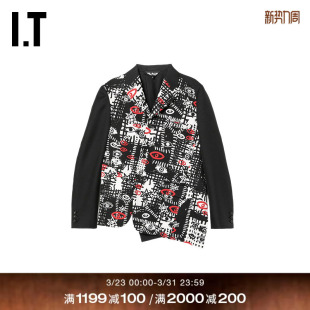 des GARCONS HOMME 斜门襟西装 COMME BLACK情侣款 夹克外套 CDG