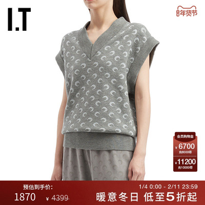 ITMARINESERREV领针织背心马甲