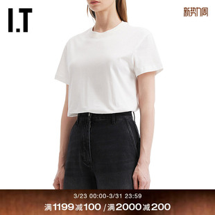 短袖 NICHOLSON女装 T恤新款 简约日常款 W1229OPQ 纯色半袖 STUDIO