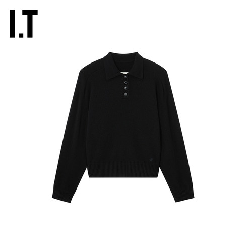 ITLouLouStudio针织polo衫