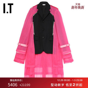 des COMME GARCONS HOMME 夹克长外套 PLUS男薄纱拼接西装 CDG