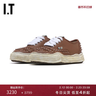 IT Mihara Yasuhiro男款做旧运动鞋新款潮酷有型铆钉缀饰休闲鞋