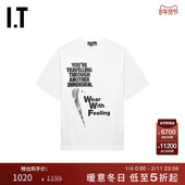 CDG HOMME COMME des GARCONS BLACK情侣廓形圆领短袖 上衣T恤