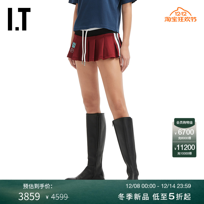 OFF-WHITE c/o VIRGIL ABLOH™女装新款拼色褶裥半身裙迷你裙