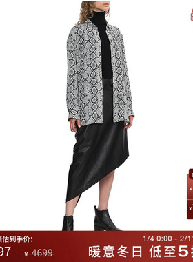 IT JUNYA WATANABE WOMEN女装长袖衬衫新款摩登气质满幅图案上衣