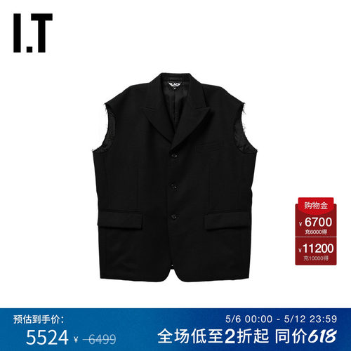 IT廓形无袖西装马甲简约酷感