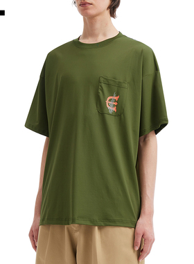 IT Evisen Skateboards男装短袖T恤新款多色圆领宽松半袖009643MP