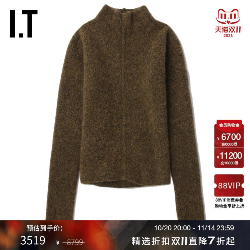 ITRickOwens合身高领针织衫