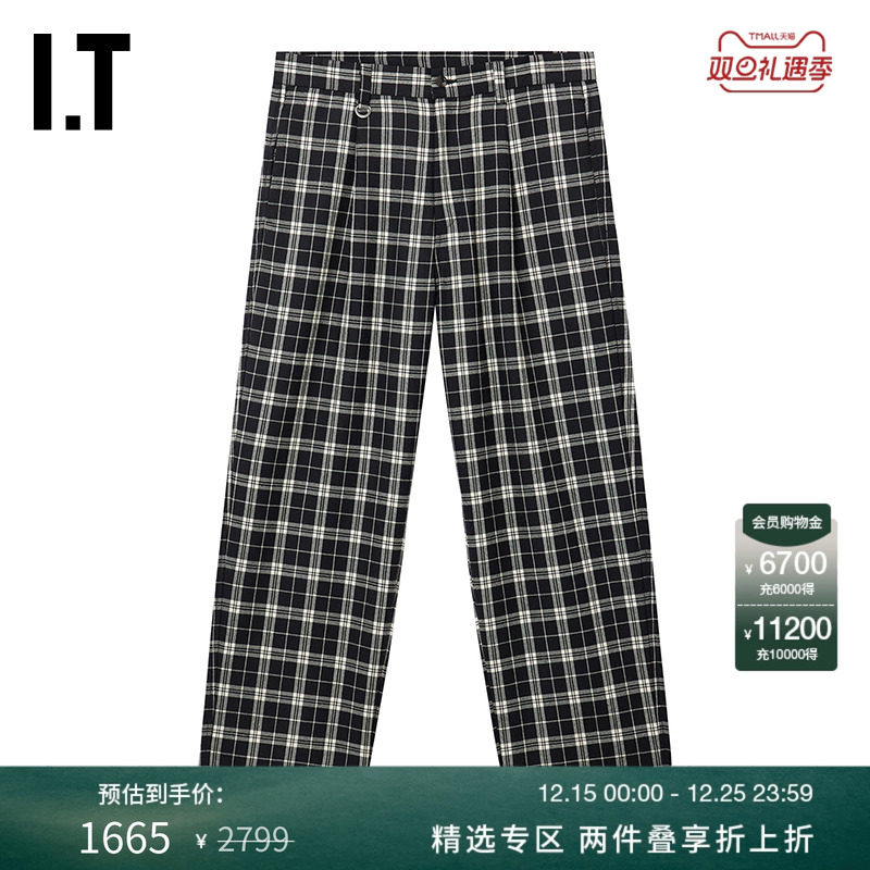 ITSOPH.SOPHNET.格纹西装裤