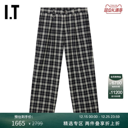 ITSOPH.SOPHNET.格纹西装裤