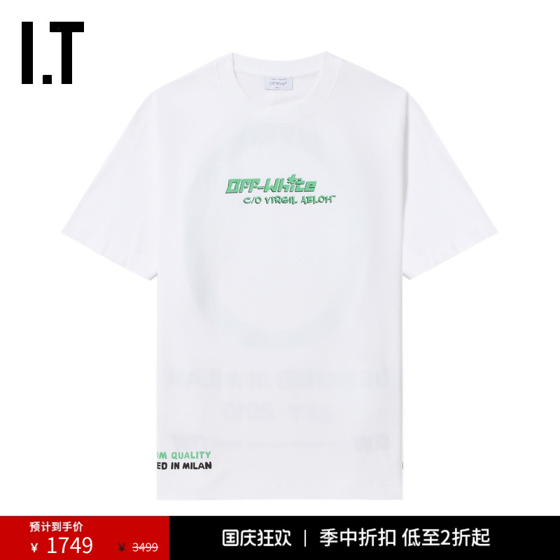 ITOFF-WHITE™人物印花短袖T恤