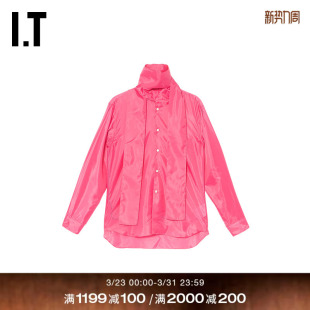 des GARCONS 衬衫 CDG 饰围巾纯色长袖 COMME PLUS男装 HOMME