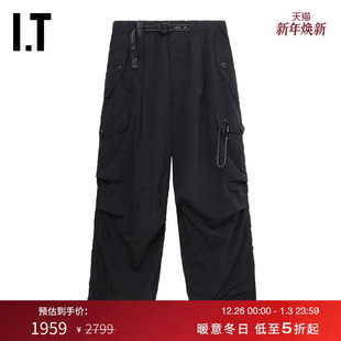 运动裤 长裤 新款 裤 wander男装 酷感户外风褶饰工装 282094MP and