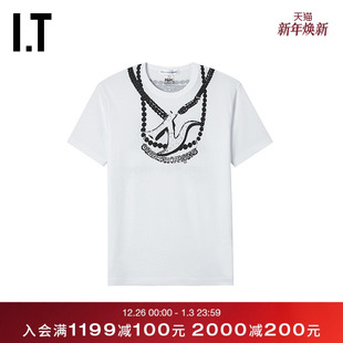 des GARCONS 饰半袖 CDG T恤项链图案装 COMME 短袖 SHIRT男装