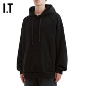 上衣141P24MQ 潮流休闲廓形连帽衫 JUUN.J男装 宽松连帽卫衣新款