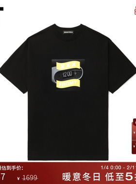 IT GOD SELECTION XXX男装短袖T恤新款潮流酷感印花半袖2FST01MP