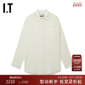 简洁气质 THE 微透翻领长袖 WORLD OYSTER男装 新款 YOUR 衬衫