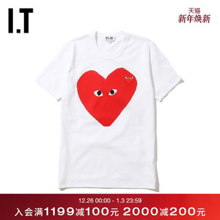 GARÇONS PLAY女装 短袖 新品 des T恤2019秋季 爱心219X7 COMME