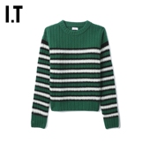 清新文艺复古拼色圆领毛衣05N009MJ 时尚 ERL男装 条纹针织衫