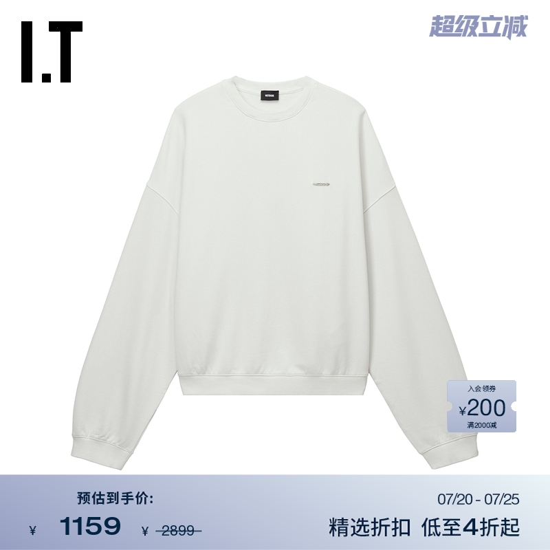ITWe11Done廓形圆领卫衣