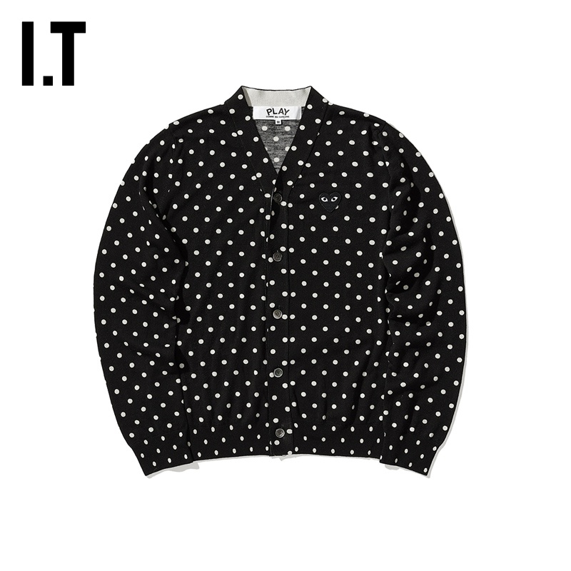 波点针织开衫川久保玲