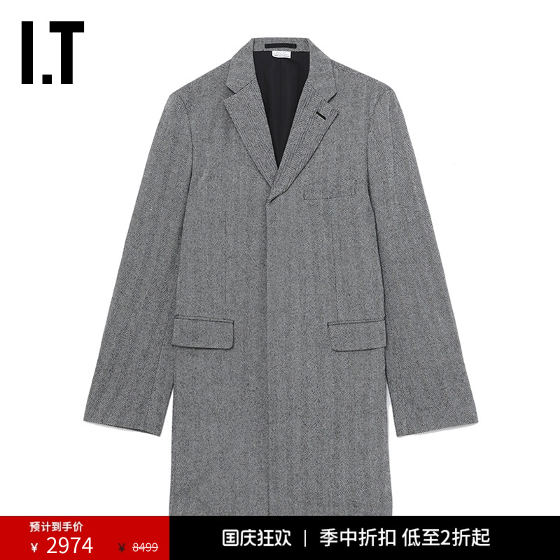 IT中长款西装夹克时尚型男