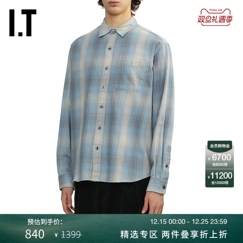 ITTHISISNEVERTHAT长袖格纹衬衫